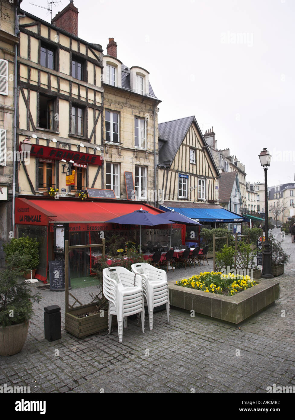 Restaurants in the old cultural quarter of Caen Calvados Normandy ...