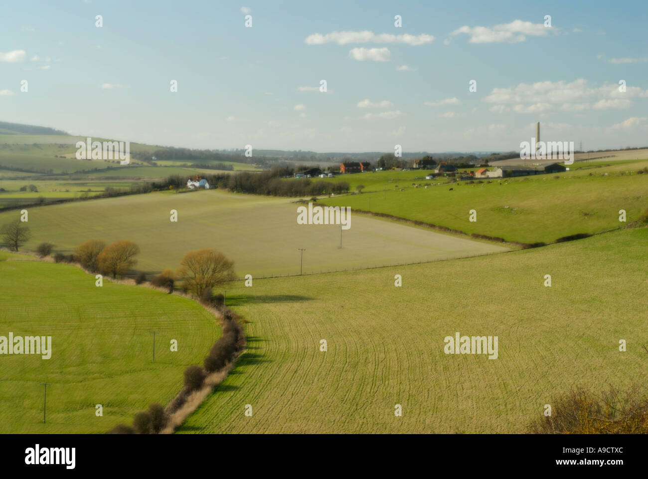 View of South Downs from Mill Hill north of Shoreham by Sea in West Sussex Stock Photo Alamy