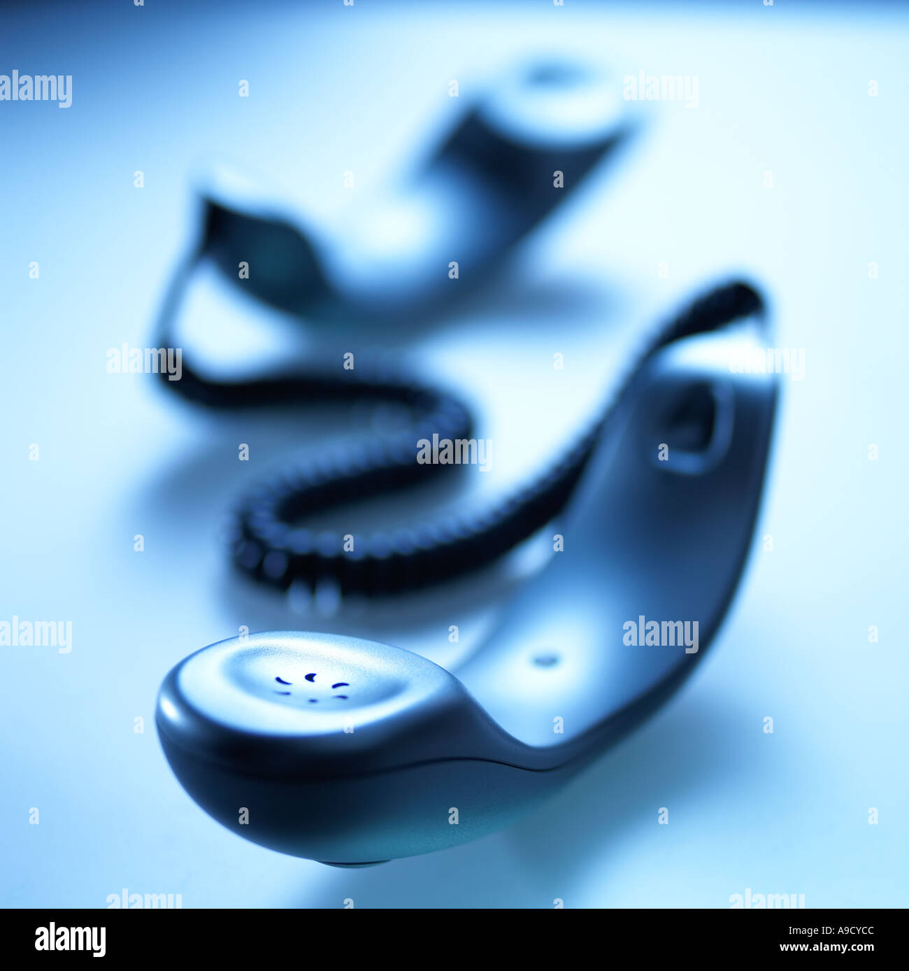 Telephone Handsets Stock Photo