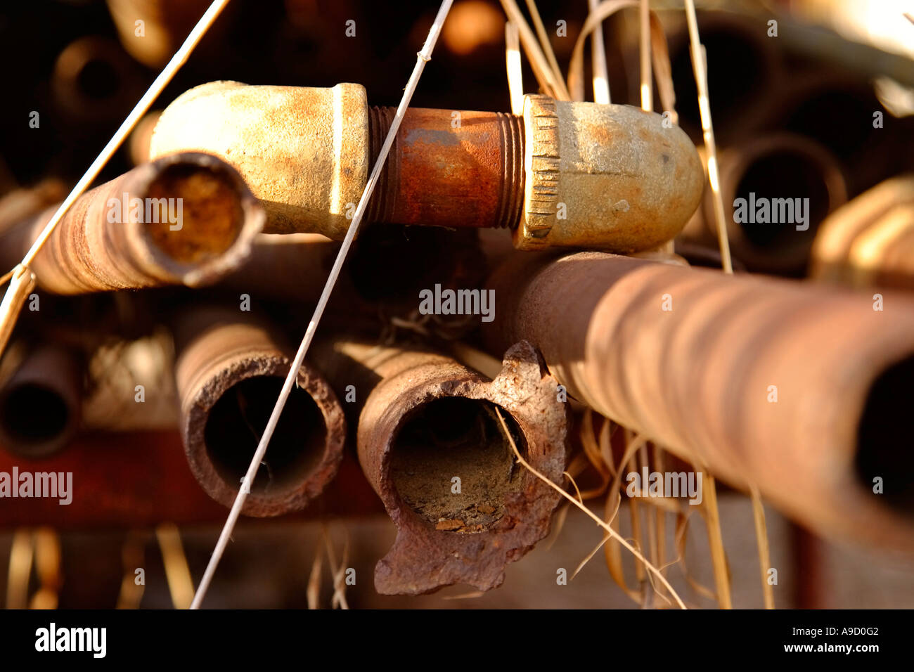 old water pipes Stock Photo Alamy