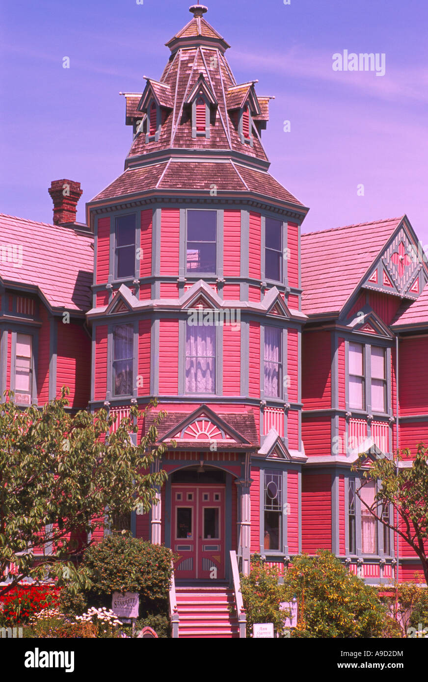 The 'Ann Starrett' Mansion - a Victorian Boutique Hotel Port Townsend Washington State USA Stock Photo