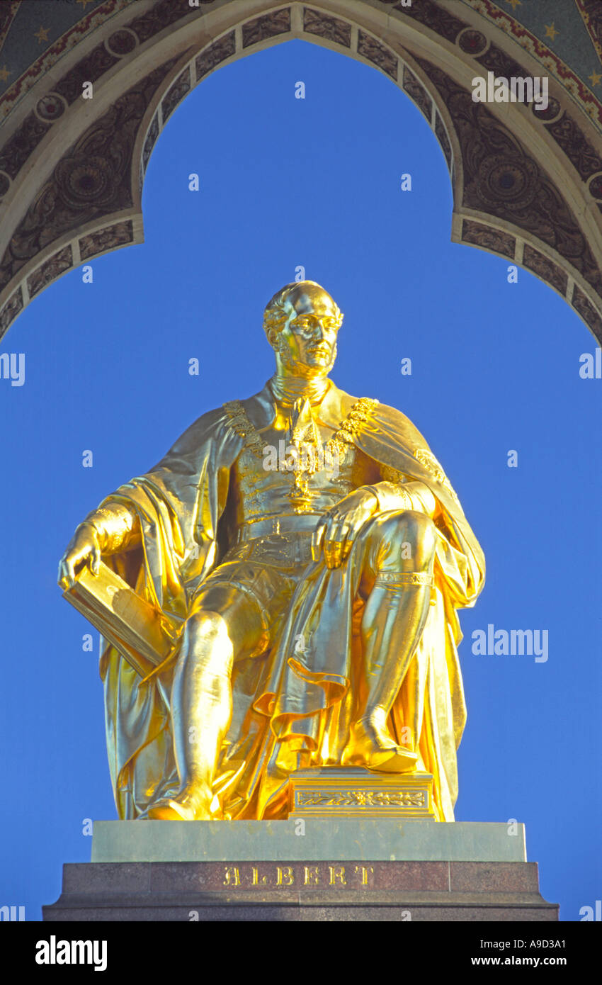 Prince Albert Memorial in Kensington, west London. Stock Photo