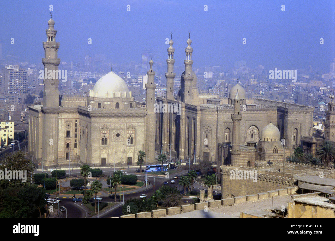 Sultan Hassan Madrassa & Al-Rifa'i Al-Rifai Al-Refai Al-Refa'i Royal Mosque Cairo Arab Republic Egypt North Africa Middle East Stock Photo