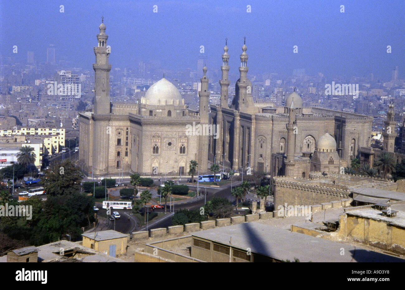 Sultan Hassan Madrassa & Al-Rifa'i Al-Rifai Al-Refai Al-Refa'i Royal Mosque Cairo Arab Republic Egypt North Africa Middle East Stock Photo