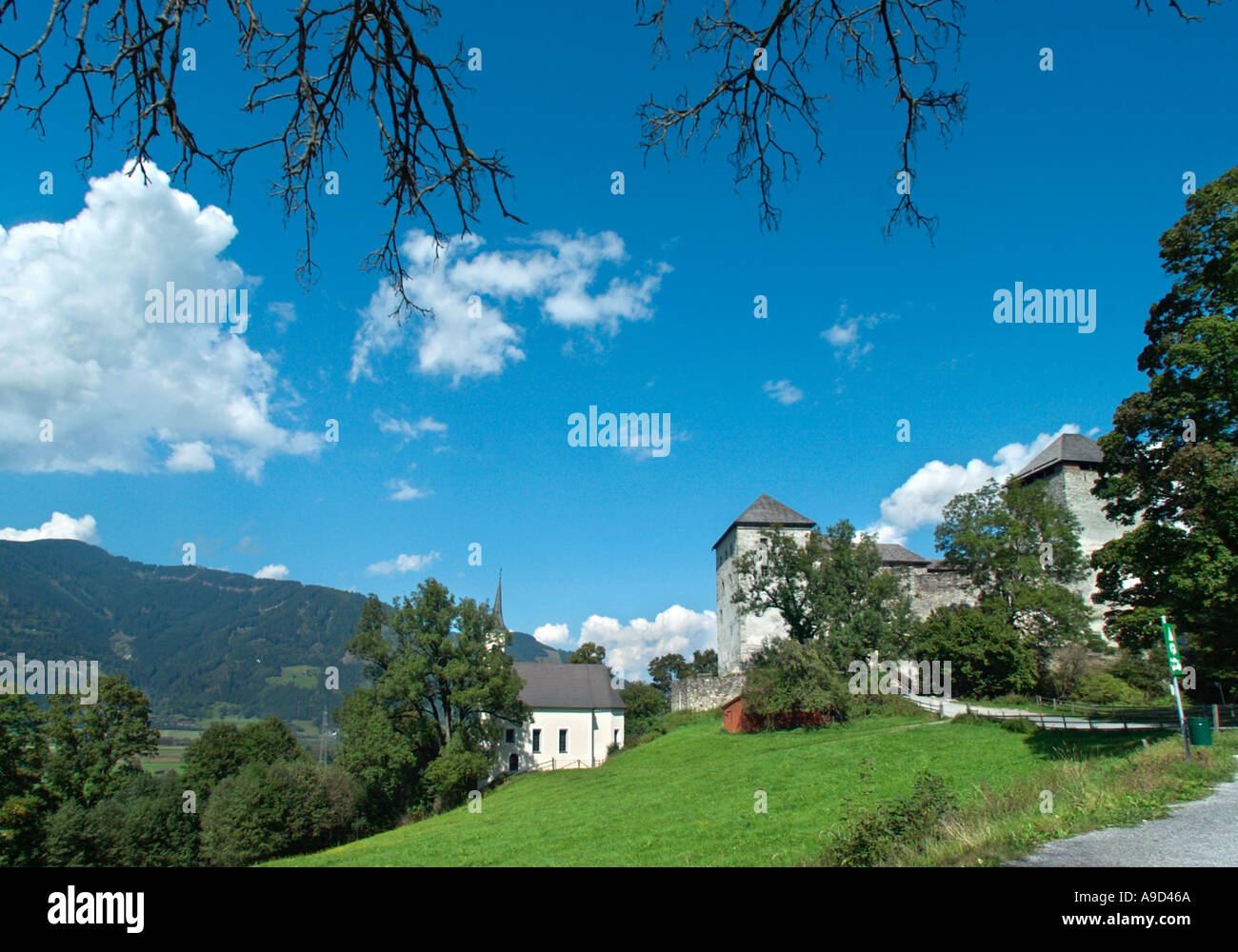 Castle in Kaprun, Salzburgerland, Austria Stock Photo