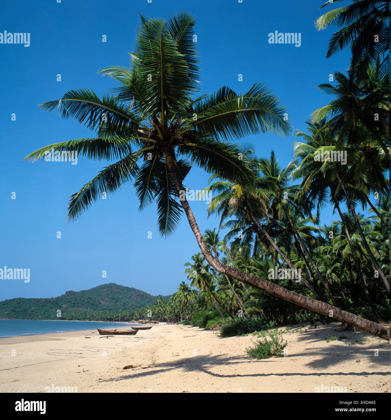 Palolem Beach in 1994, South Goa, Goa, India Stock Photo