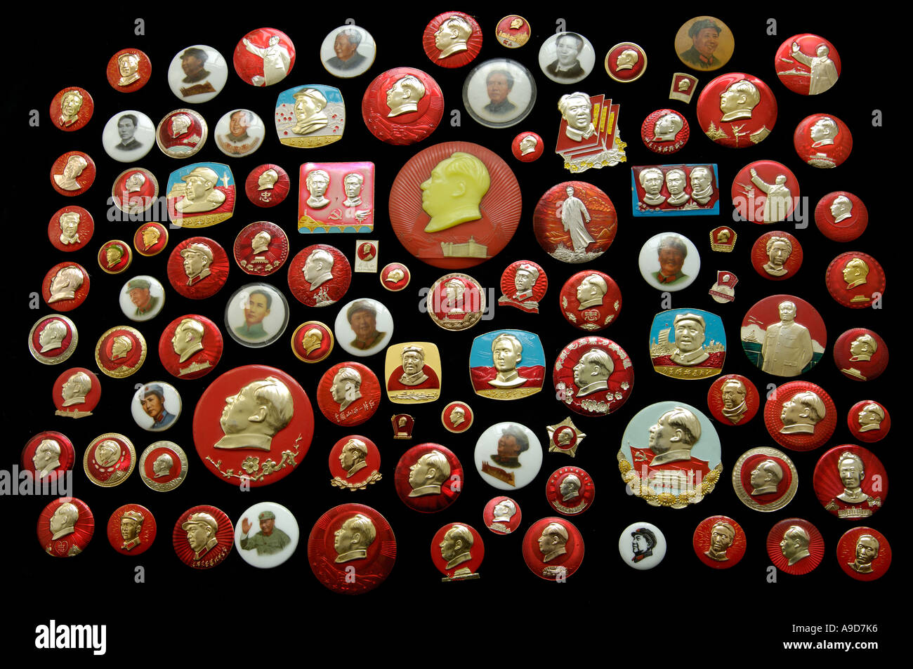 Mao Tse Tung badges. 2006 Stock Photo
