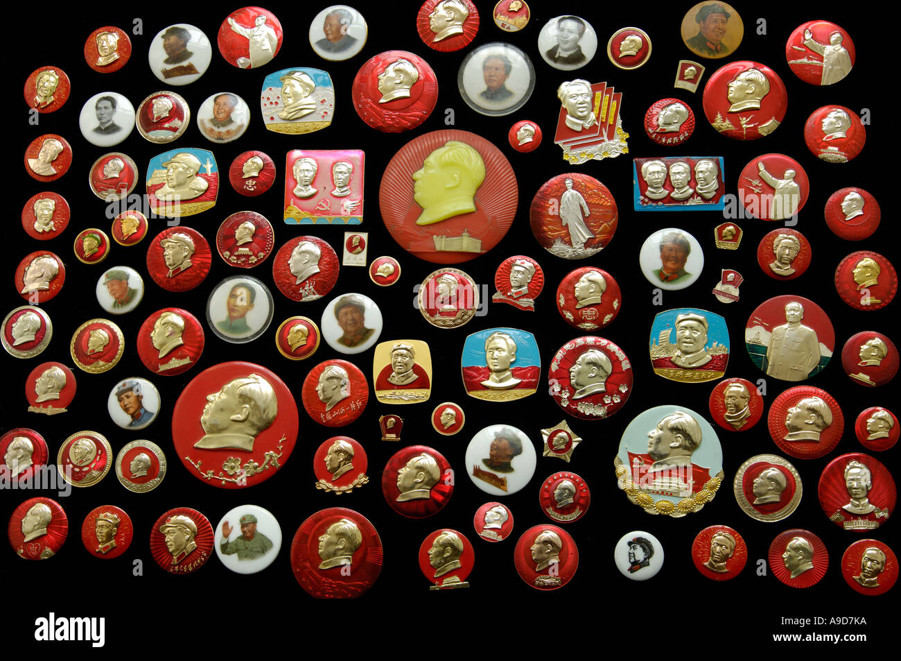 Mao Tse Tung badges. 2006 Stock Photo