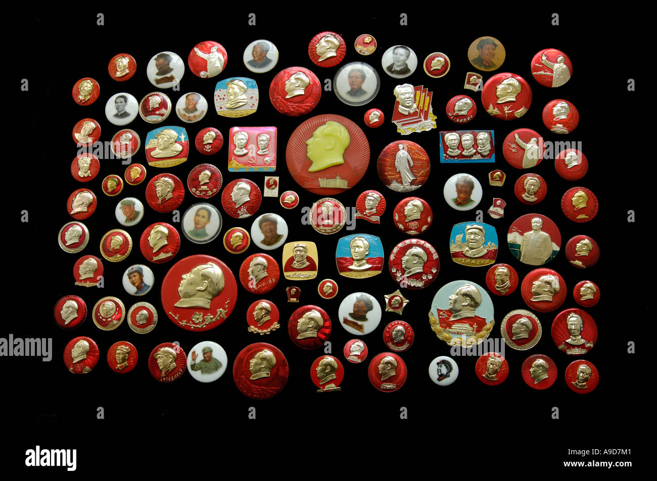 Mao Tse Tung badges. 2006 Stock Photo