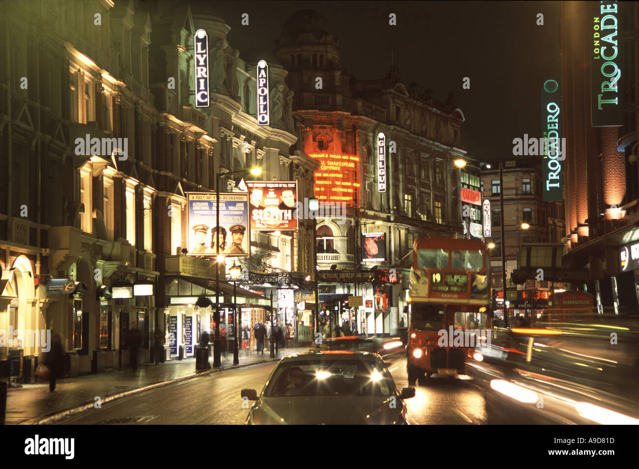 Shaftesbury Avenue Dusk Stock Photos & Shaftesbury Avenue Dusk Stock