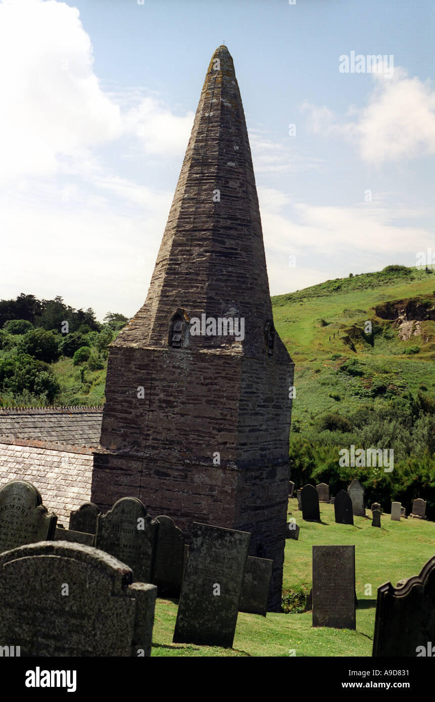 St Petrocks church Daymer Bay near Padstow Cornwall England UK Stock
