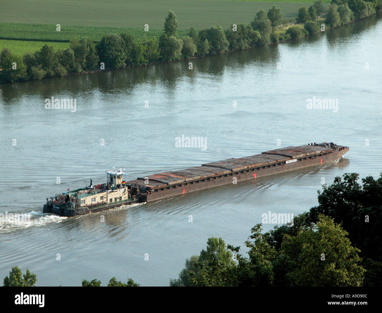 navigation on the river danube Stock Photo Alamy