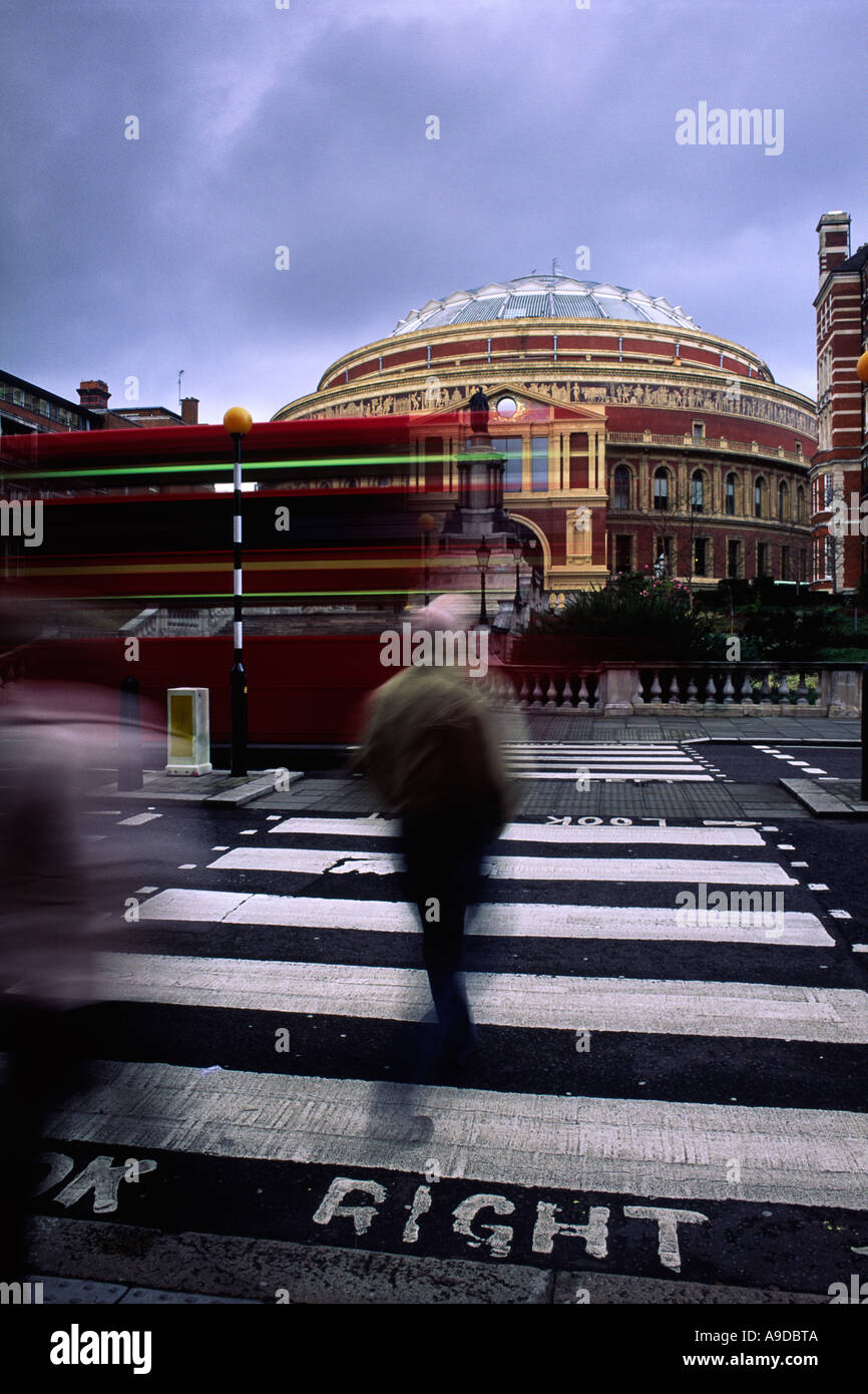 Pedestrian crossing to the Royal Albert Hall in London city England UK Stock Photo