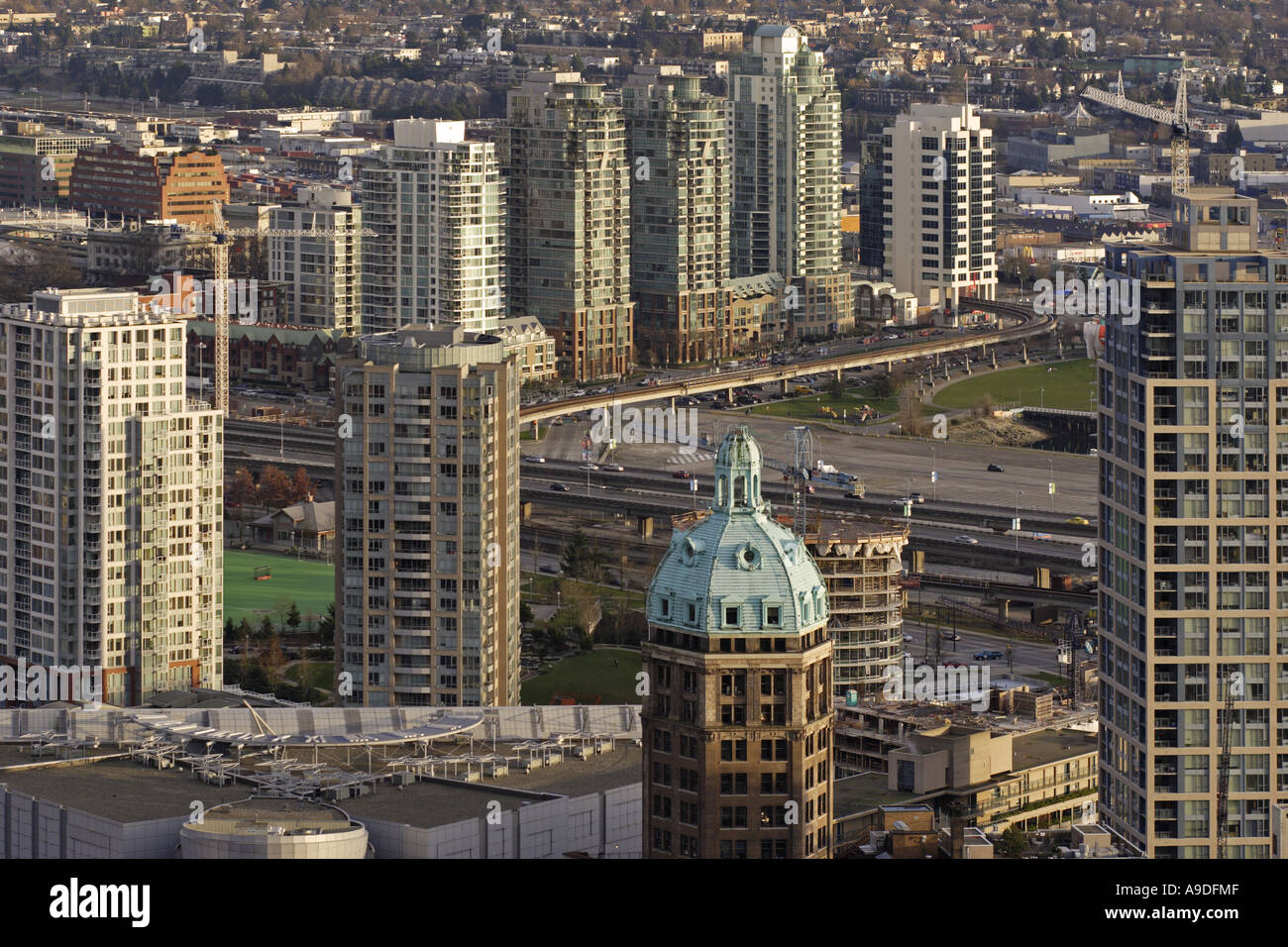 Aerial view of downtown Vancouver Canada Stock Photo - Alamy