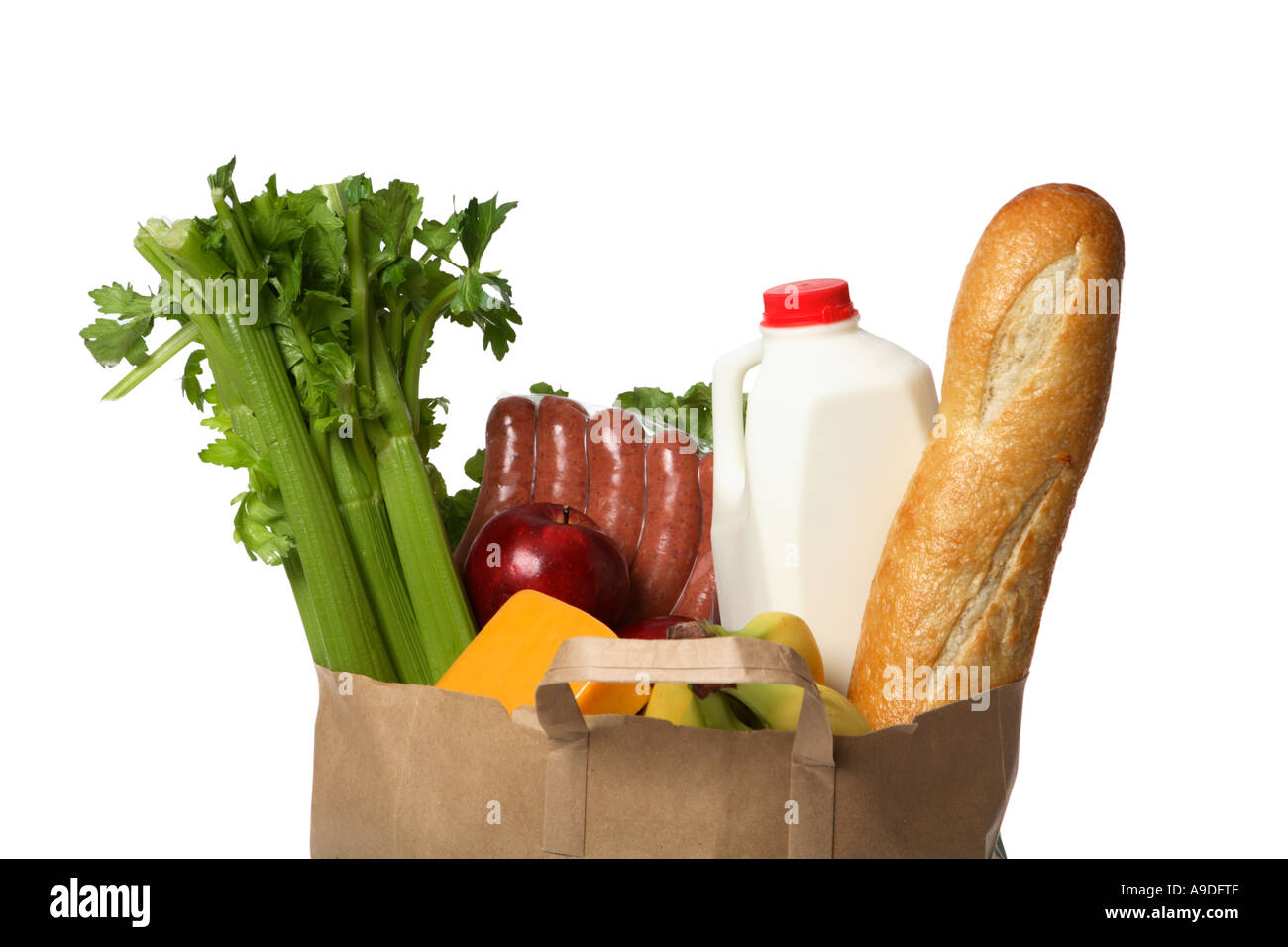 Bag of Groceries Stock Photo Alamy