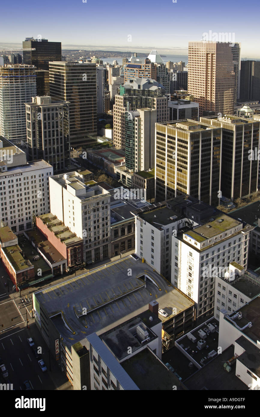 Aerial view of downtown Vancouver Canada Stock Photo - Alamy