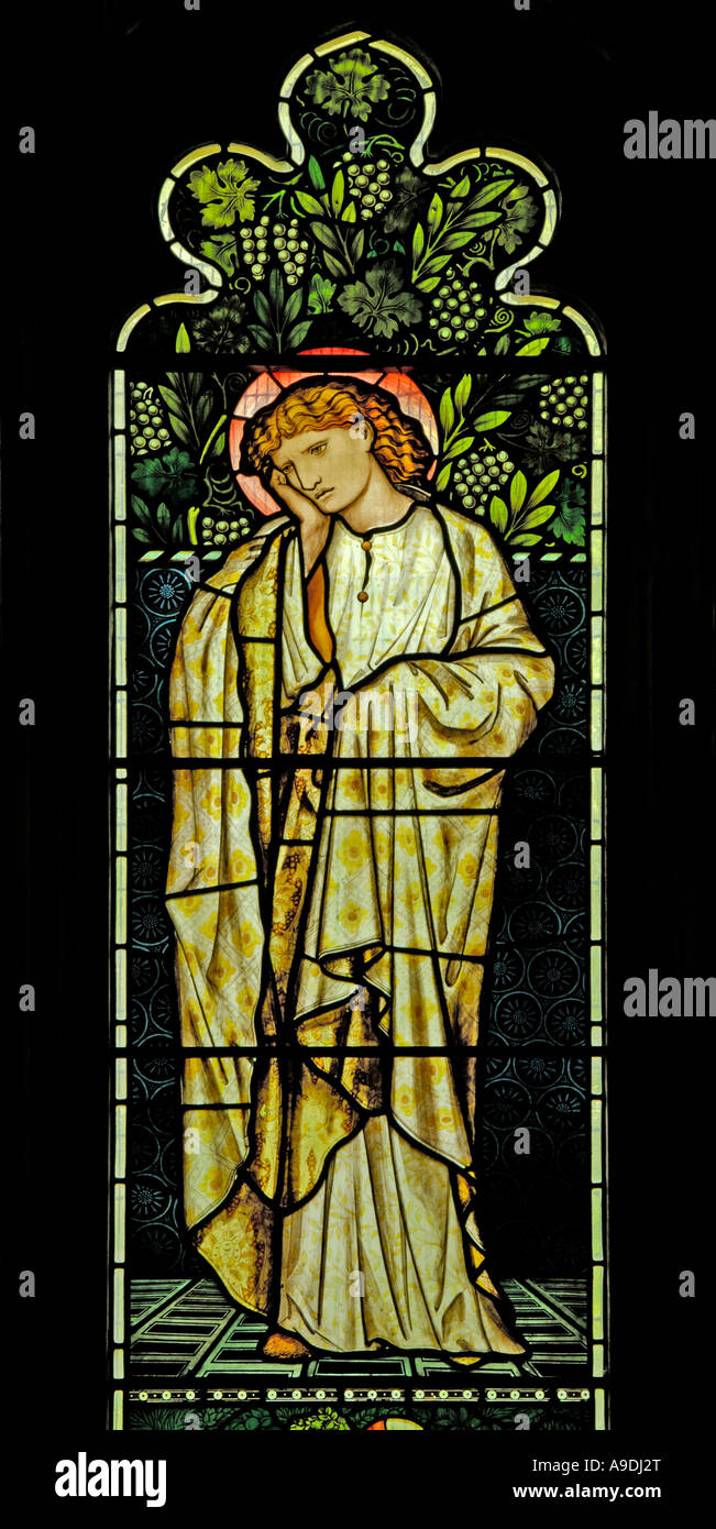 "Saint John" window, Jesus Church, Troutbeck. Lake District National
