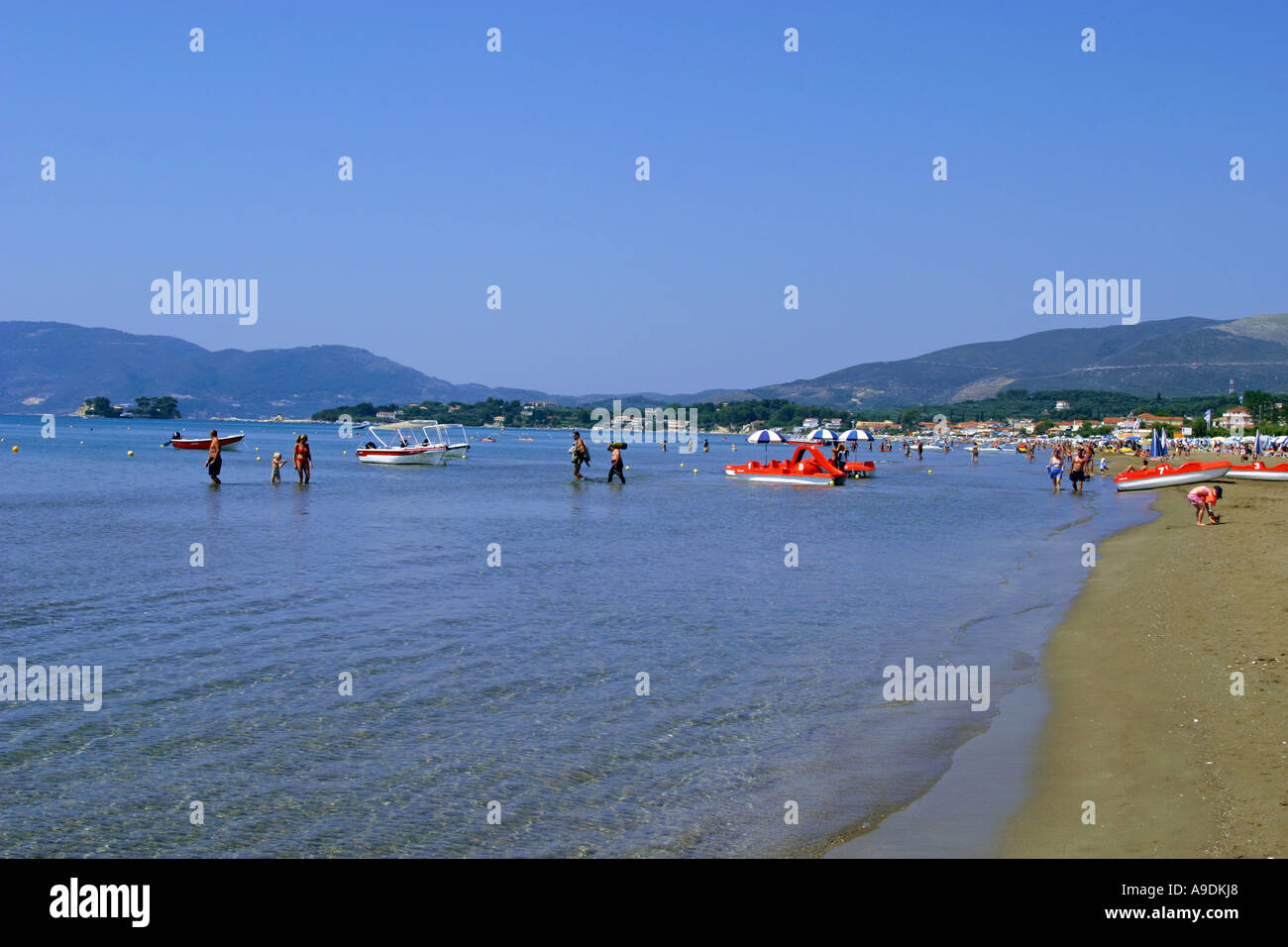 greece ionian zakynthos lagana a view of the beach Stock Photo - Alamy