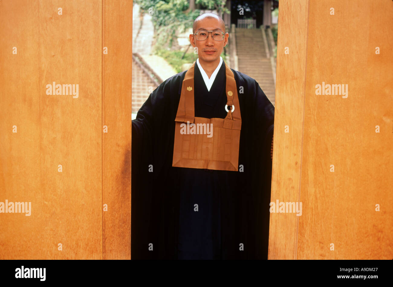 Zen priest Kyoto Japan Stock Photo - Alamy