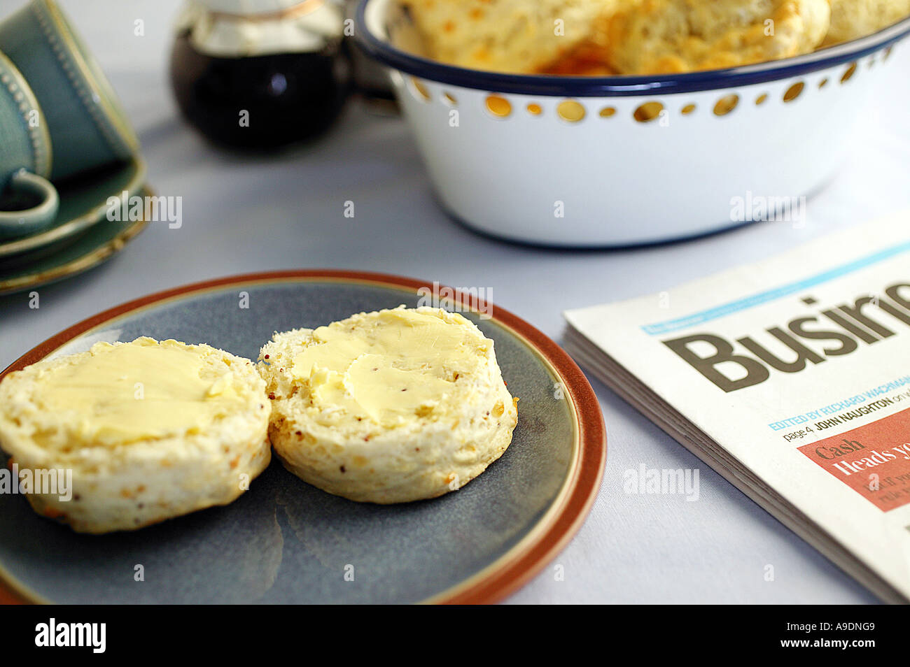 Traditional scones for breakfast Stock Photo