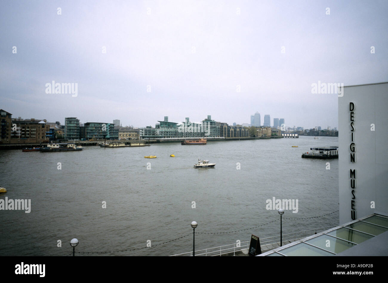 Thames view from the Design Museum London Stock Photo