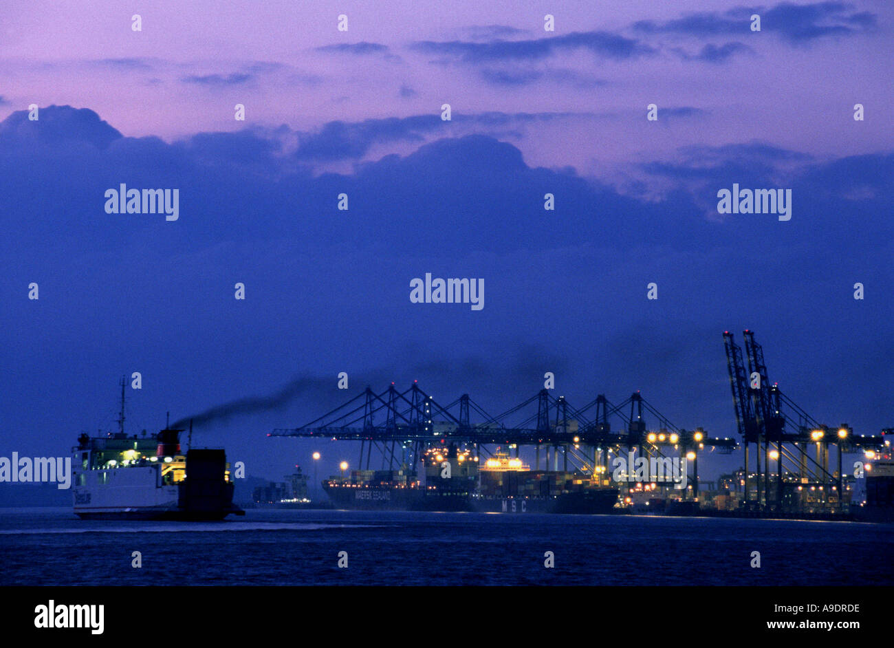 Trinity quay at the port of Felixstowe, Britain's largest container port. Stock Photo