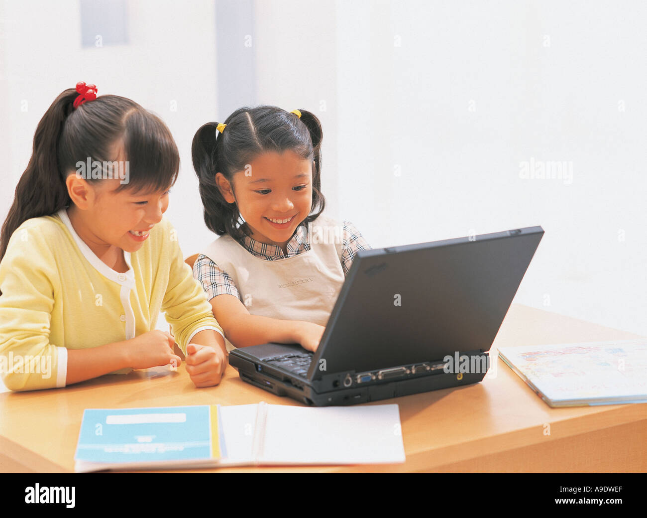 Children with computer Stock Photo - Alamy