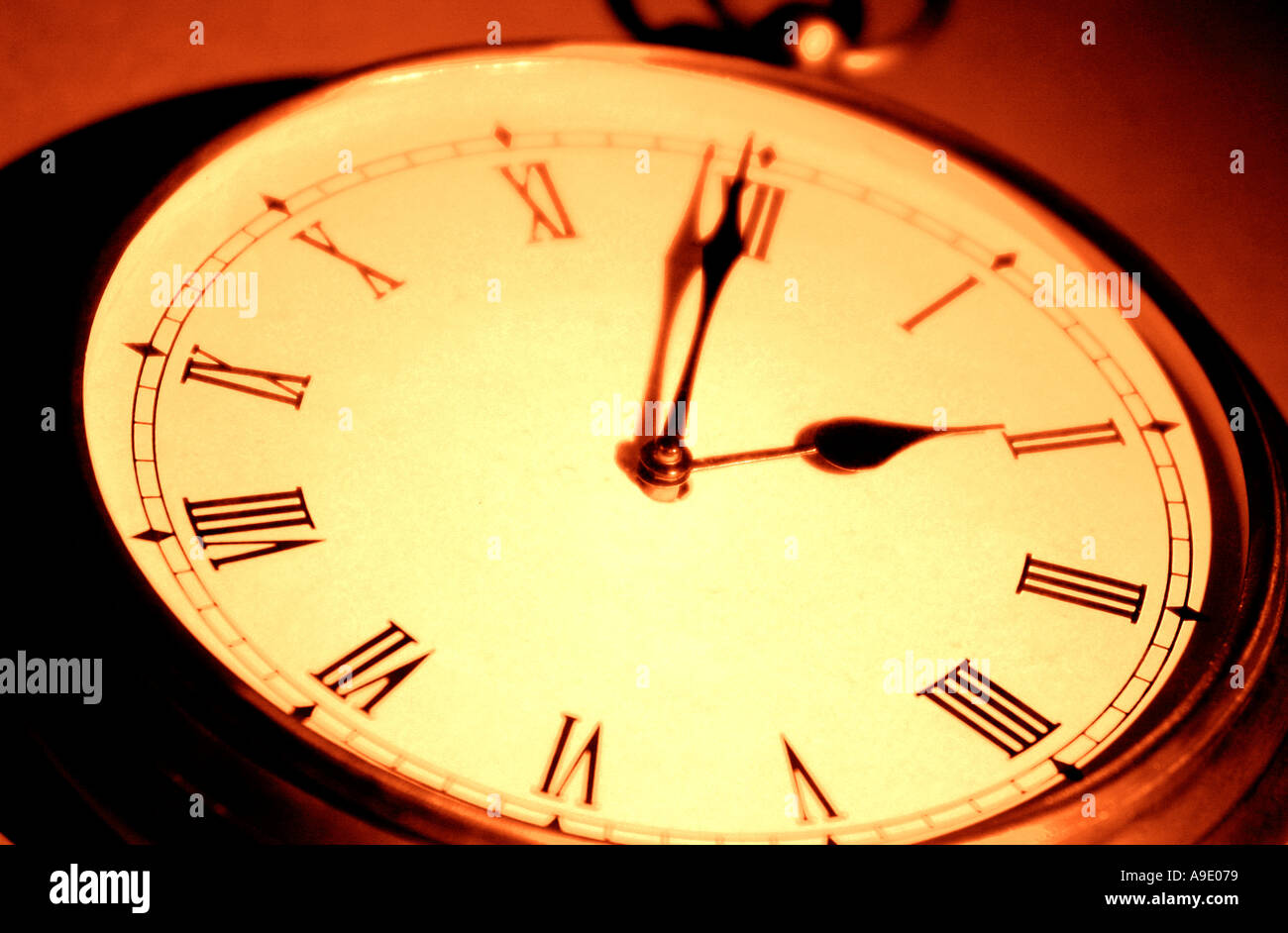 Horizontal absract color image of the face of a clock Stock Photo - Alamy