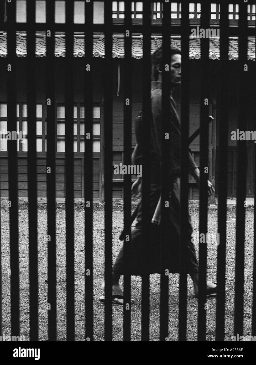 Image traditional japanese samurai Black and White Stock Photos ...