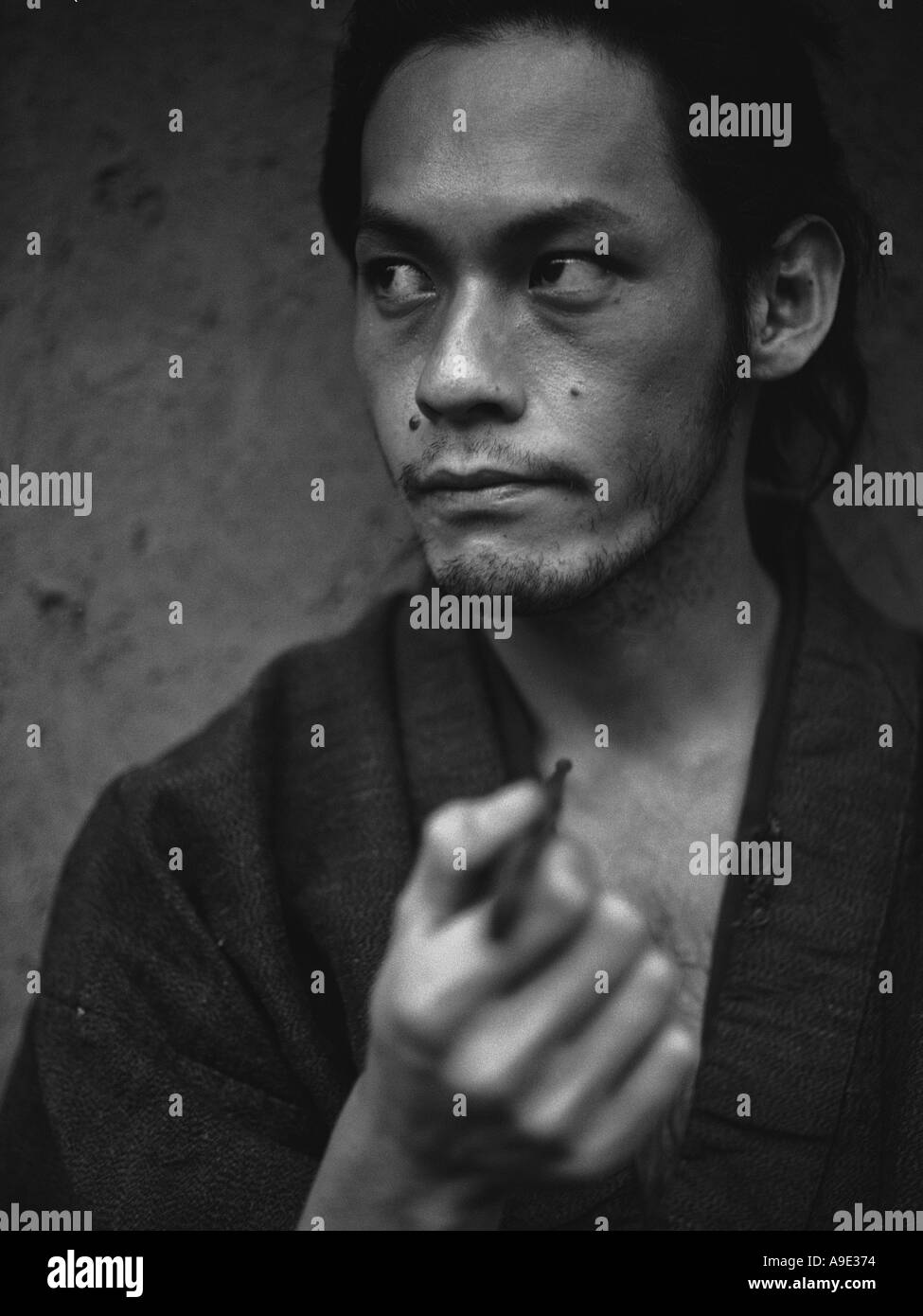 Samurai japan close up Black and White Stock Photos & Images - Alamy