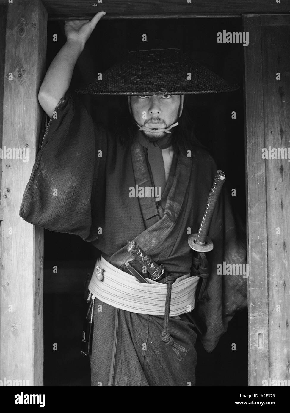 Samurai japan close up Black and White Stock Photos & Images - Alamy