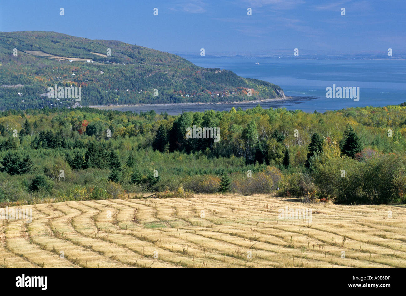 Scenic of Baie Saint Paul Charlevoix region province of Quebec Canada
