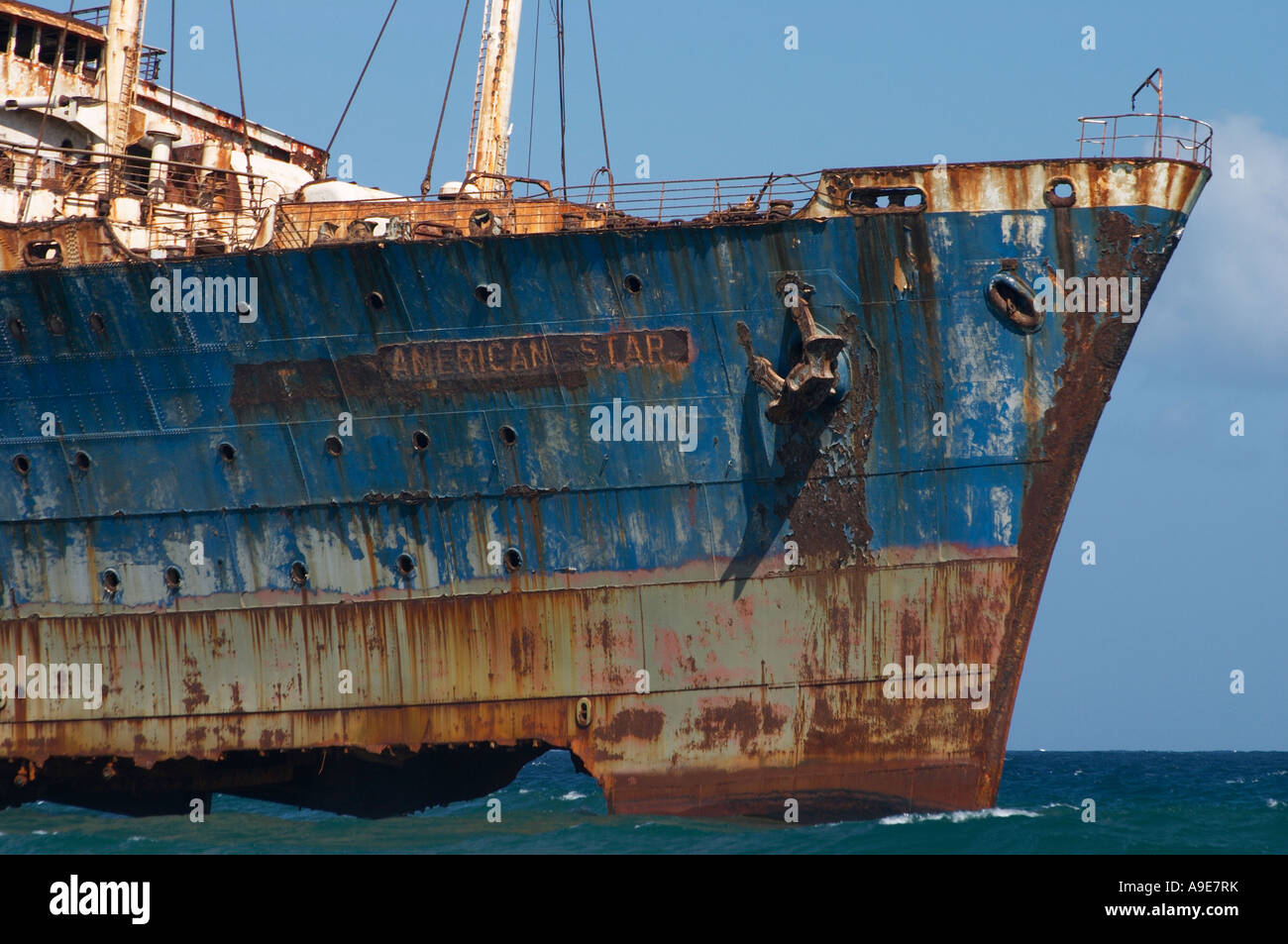 The wreck of SS American Star, Playa de Garcey, Fuerteventura, canary
