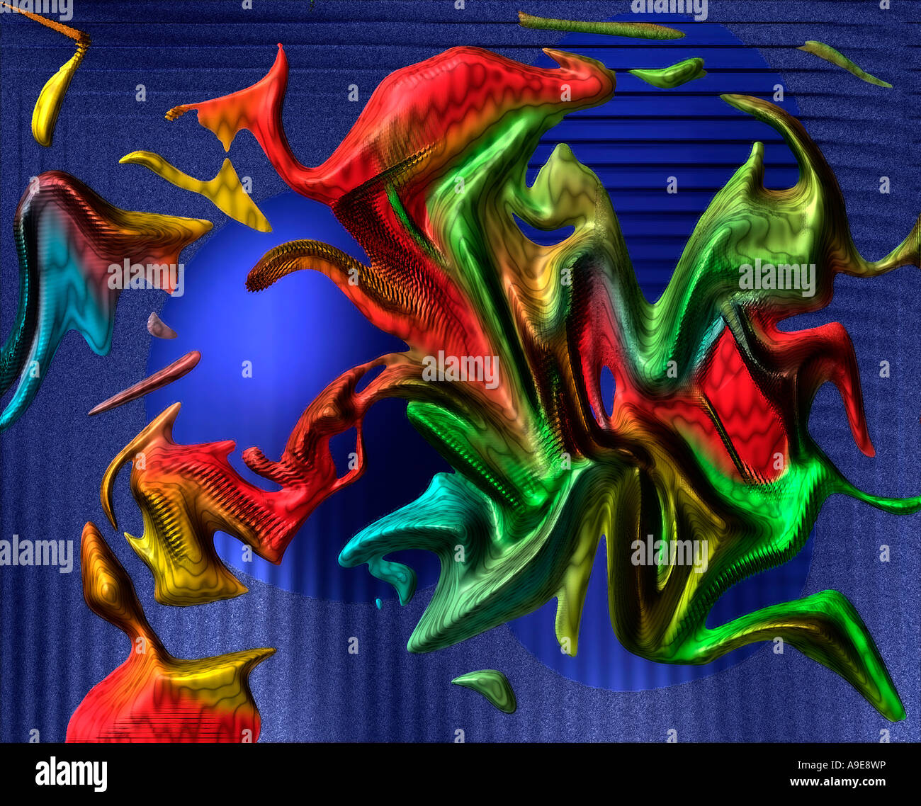 Dinosaurs Is An Abstract Art Image. Stock Photo