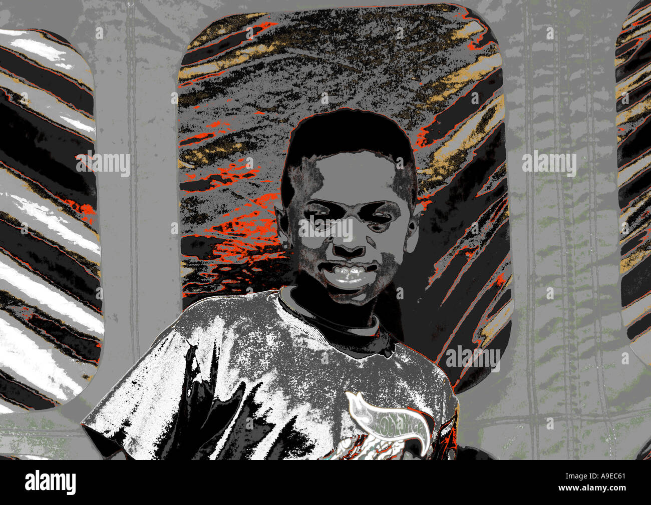 Young happy black boy Stock Photo Alamy