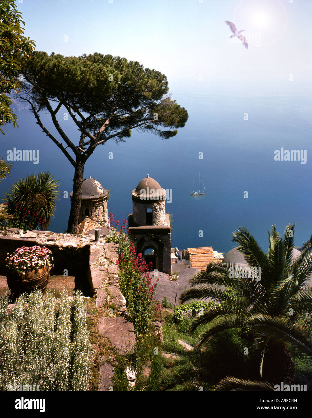 IT - CAMPANIA:  Villa Rufolo at Ravello on the Amalfi Coast Stock Photo