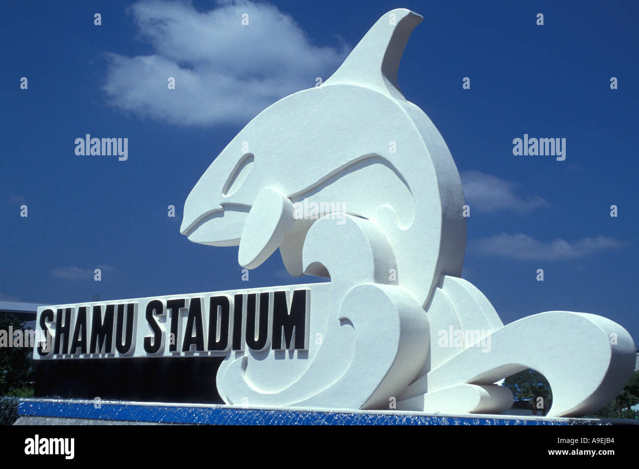 Orlando Florida USA Attractions Sea World Shamu Stadium Sign Stock Photo