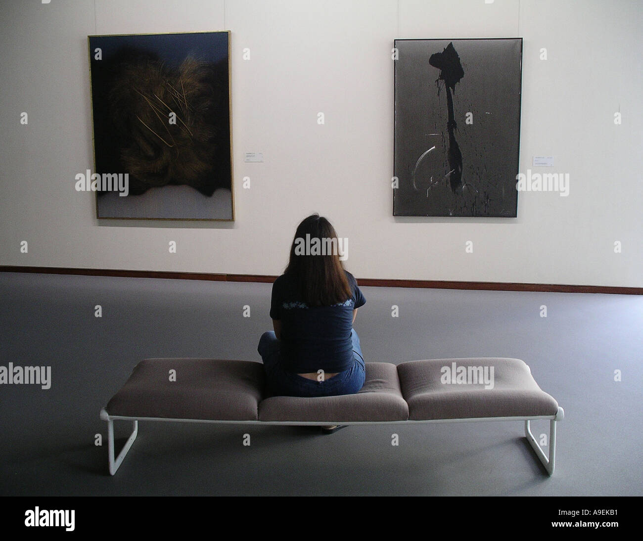 Art Gallery Seat Stock Photo - Alamy