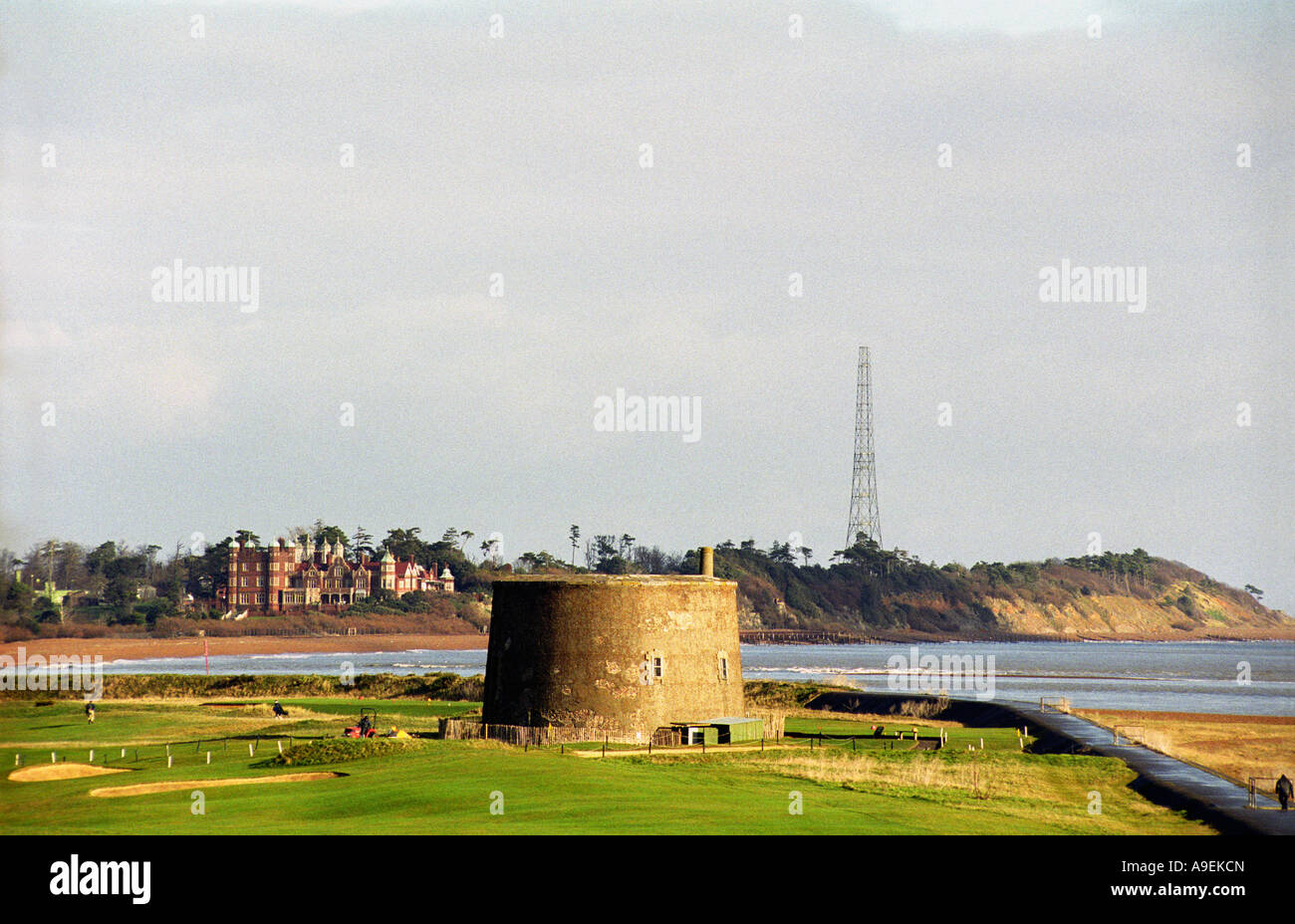 Martello tower felixstowe ferry golf hires stock photography and