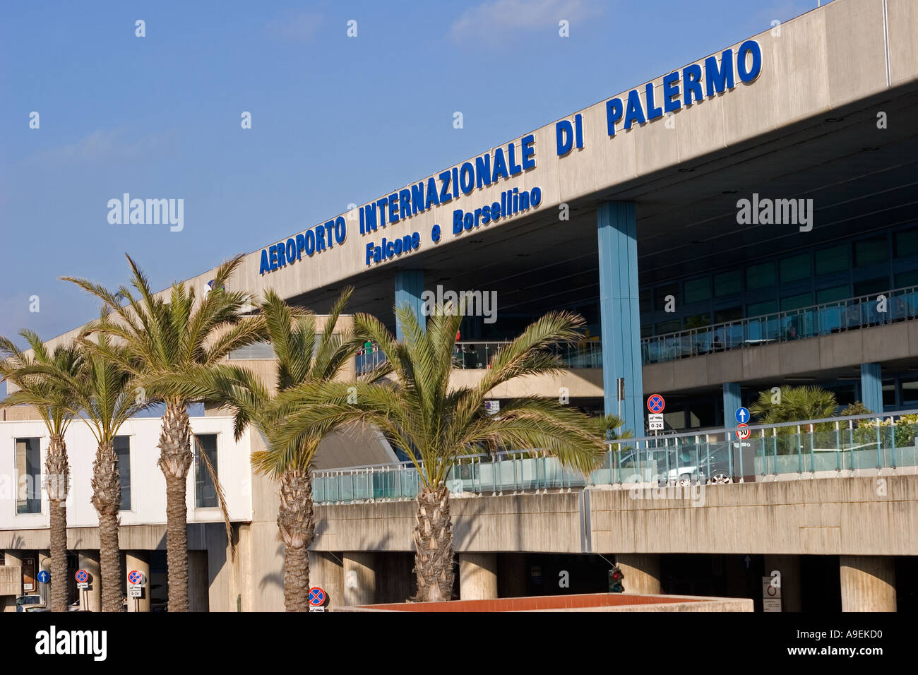 Falcone Borsellino International Airport Palermo Sicily Italy Stock Photo