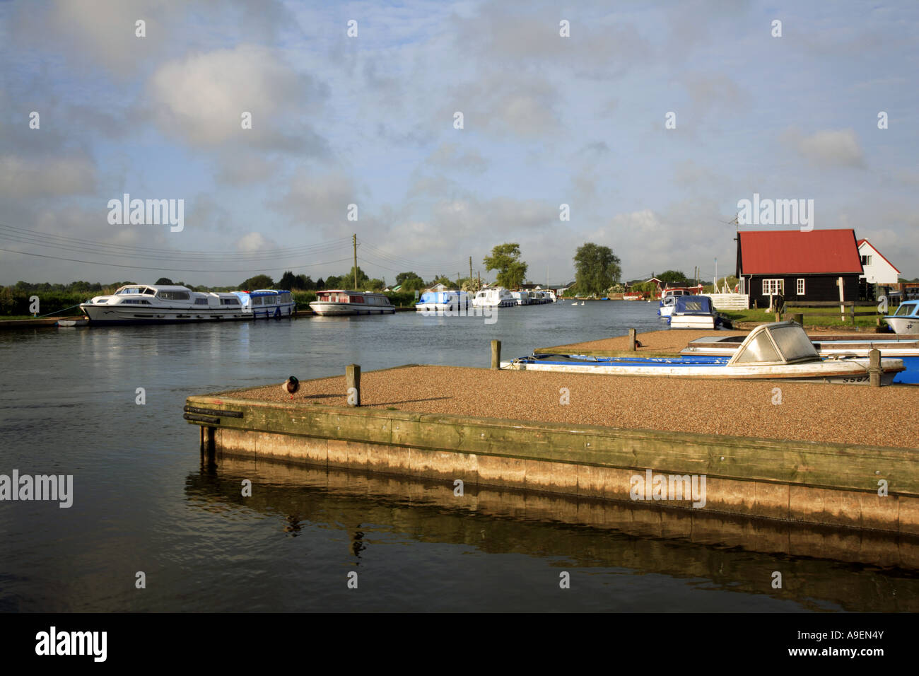 River Thurne at Potter Heigham, Norfolk, UK Stock Photo Alamy