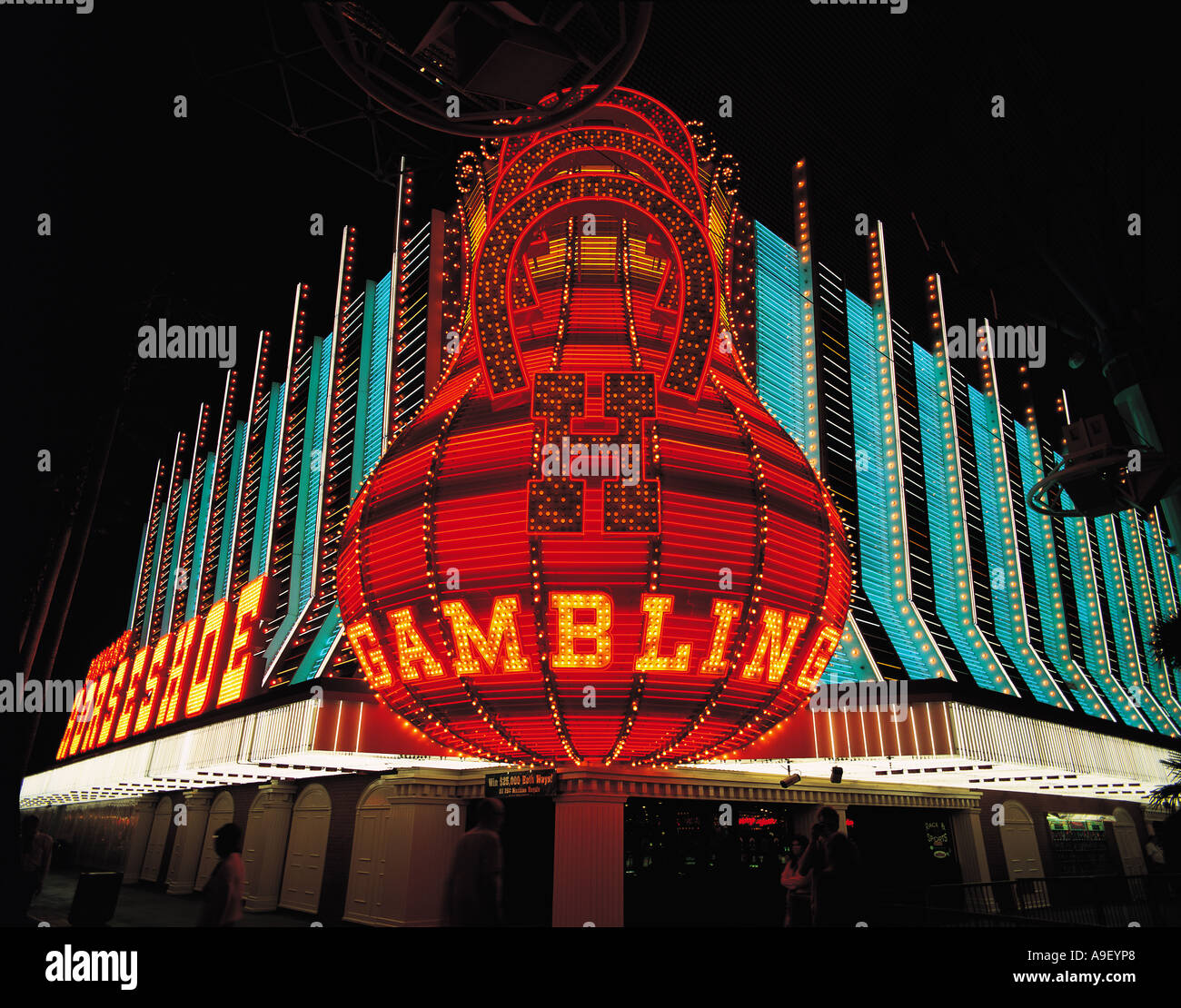 Neon sign at the Horseshoe Casino, Las Vegas, Nevada - LOC's