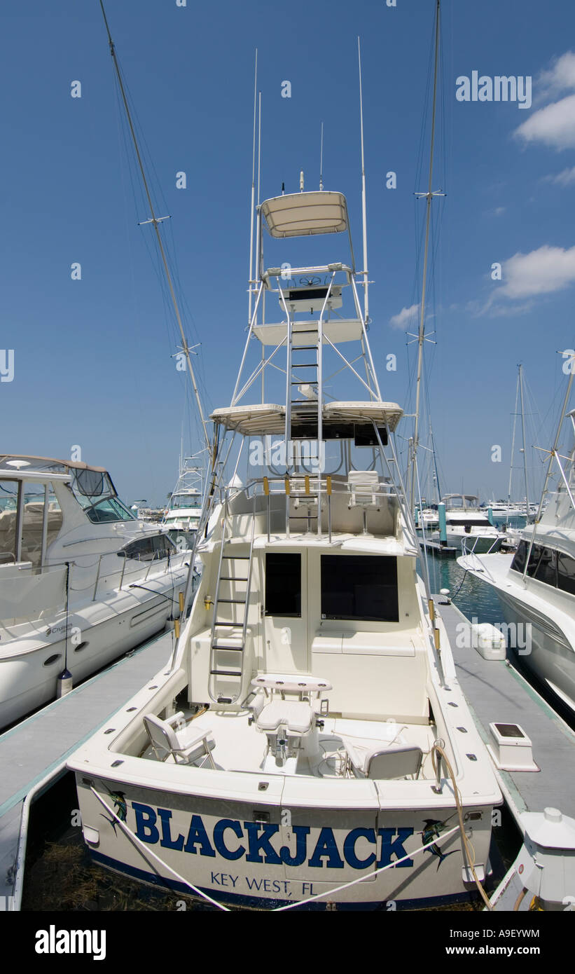 Charter fishing boat Key West Florida USA Stock Photo Alamy