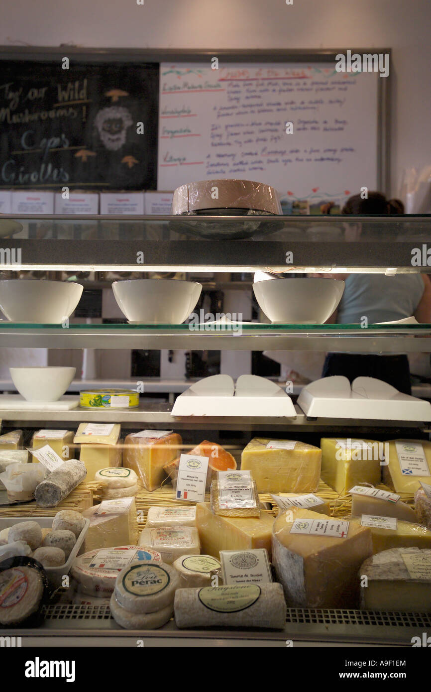 delicatessen cheese counter Stock Photo Alamy