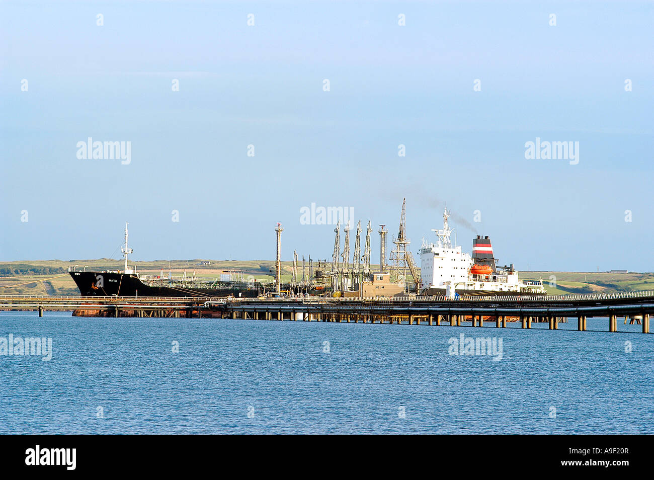 Tanker at Berth South Hook Terminal LNG Gelliswick Milford Haven