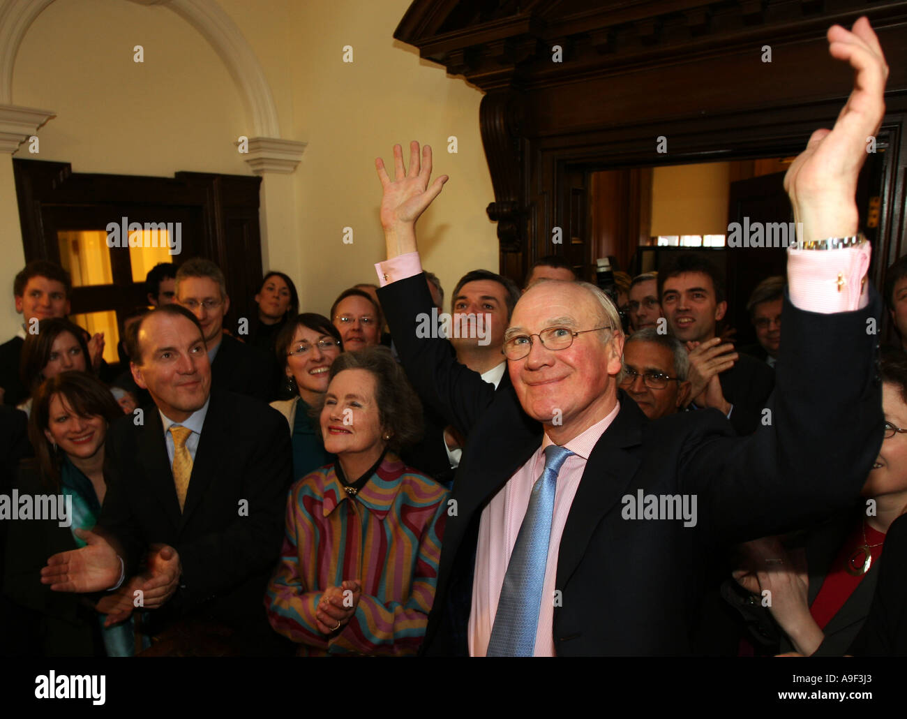 Sir Menzies Campbell after being elected as the new leader of the Liberal Party, London, 3 March 2006 Stock Photo