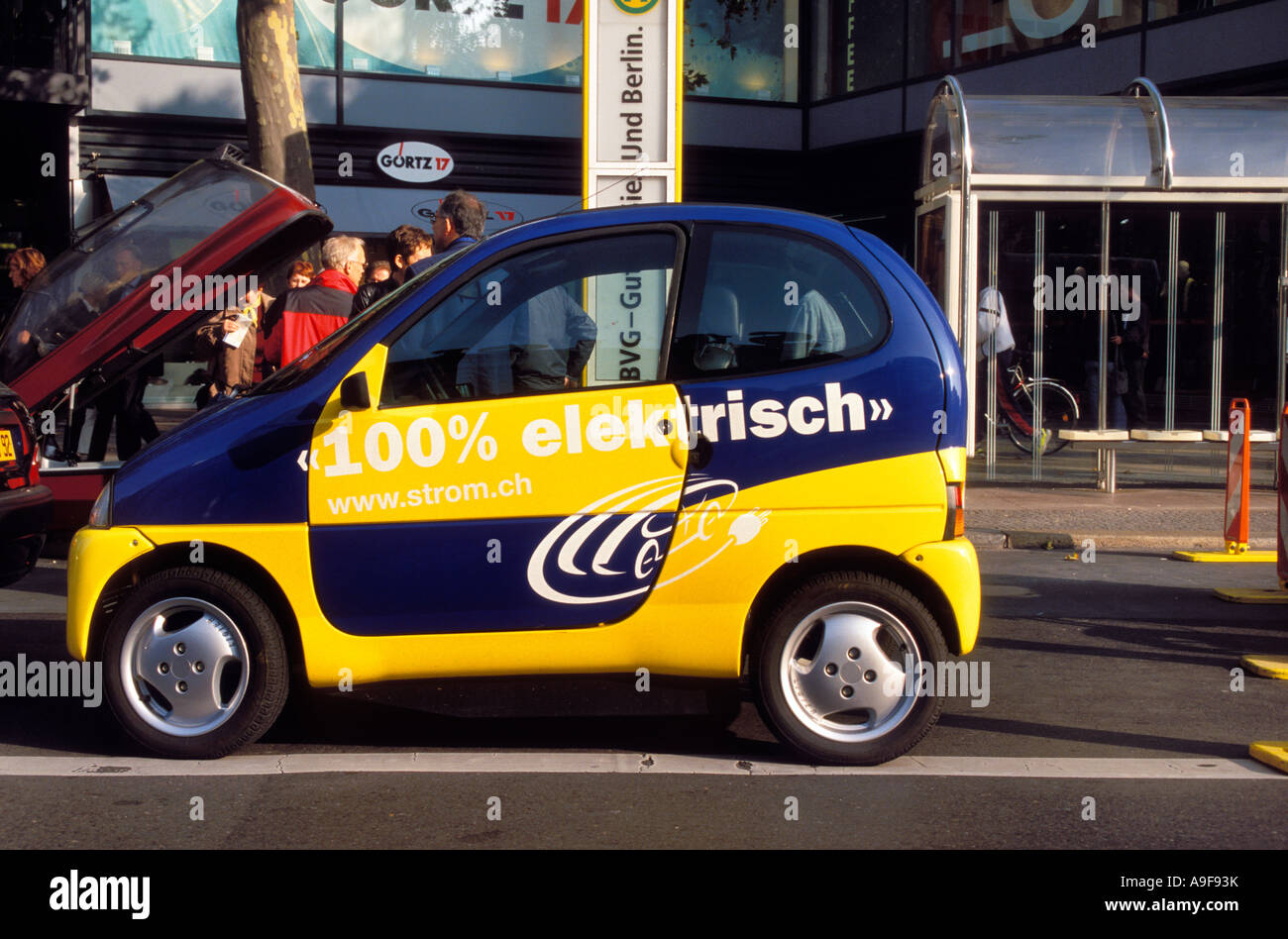 Germany Berlin Electric Vehicle Symposium An electric powered car Stock