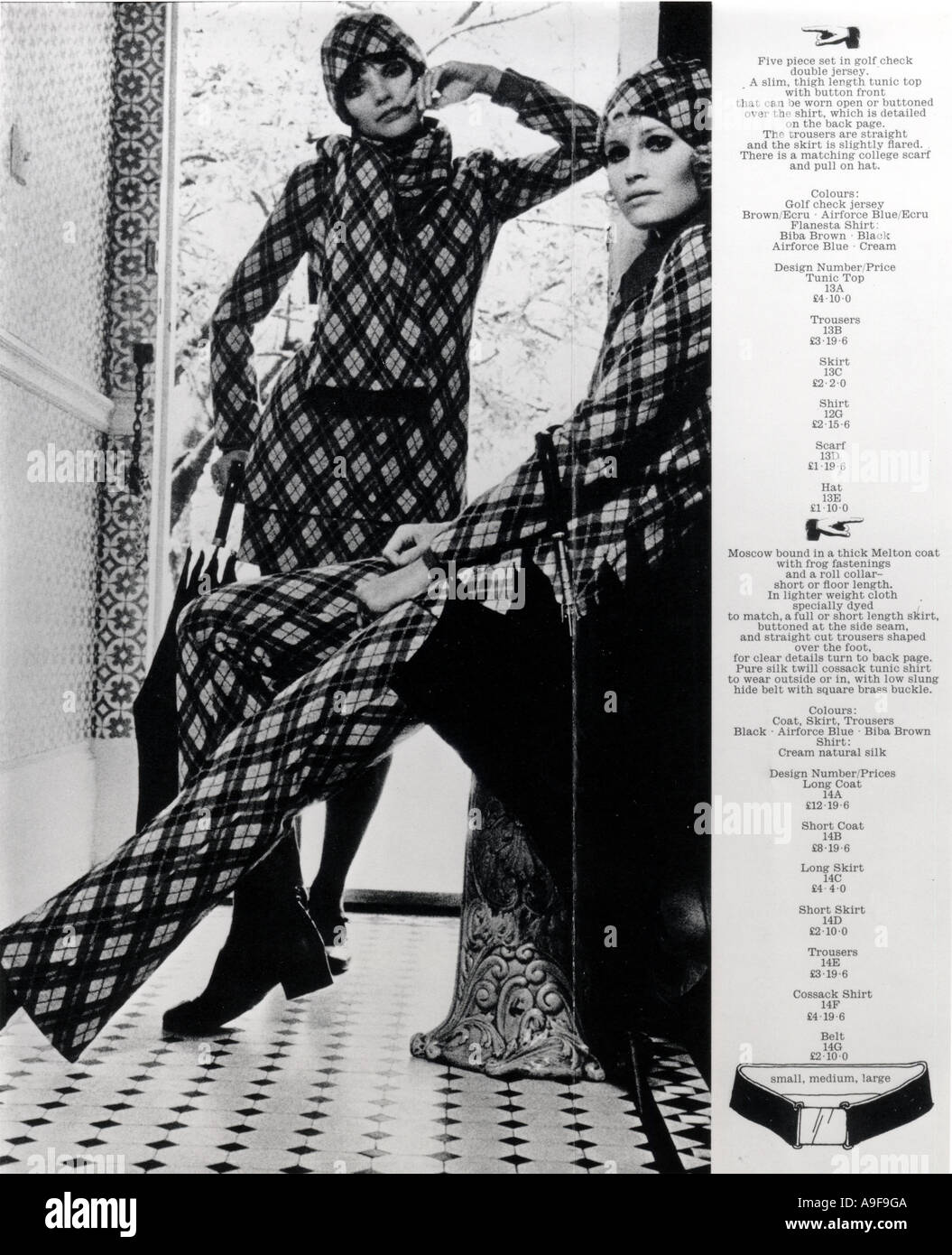 BIBA mail order catalogue about 1967 Stock Photo