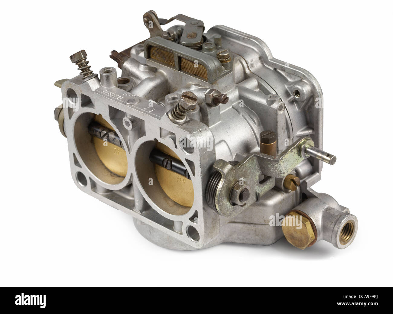 Twin Choke Carburetor Stock Photo Alamy