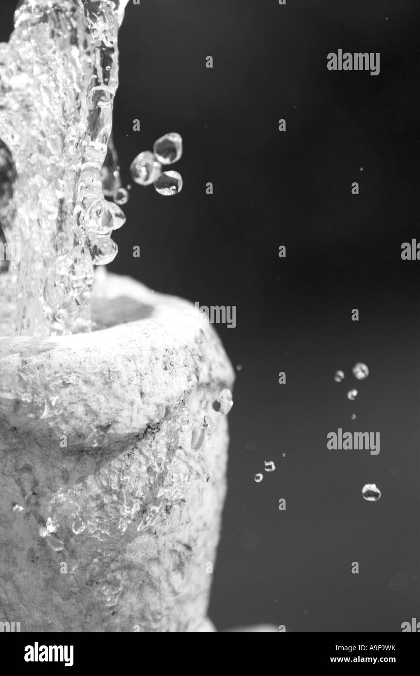Water Fountain Head Splash Stock Photo Alamy
